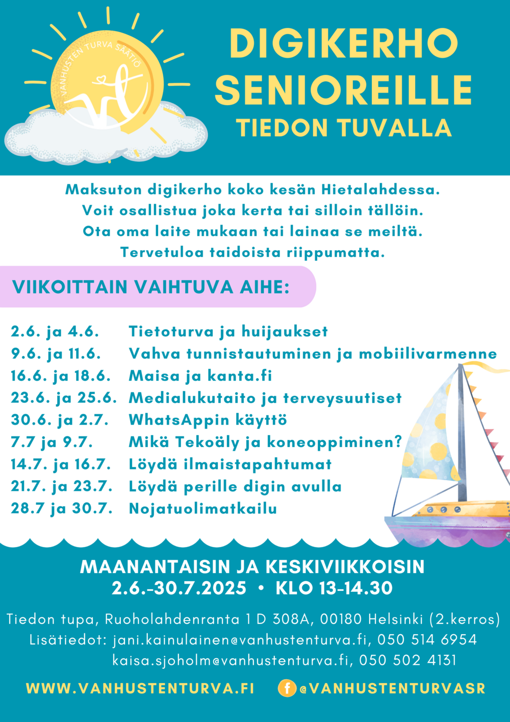 Kuvassa on Digikerho senioreille mainos.