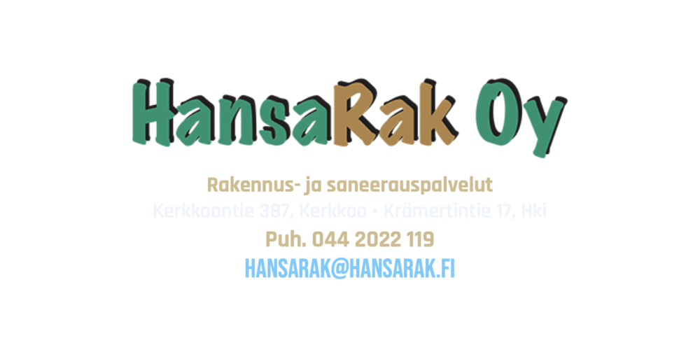 HansaRak Oy – sponsorimainos