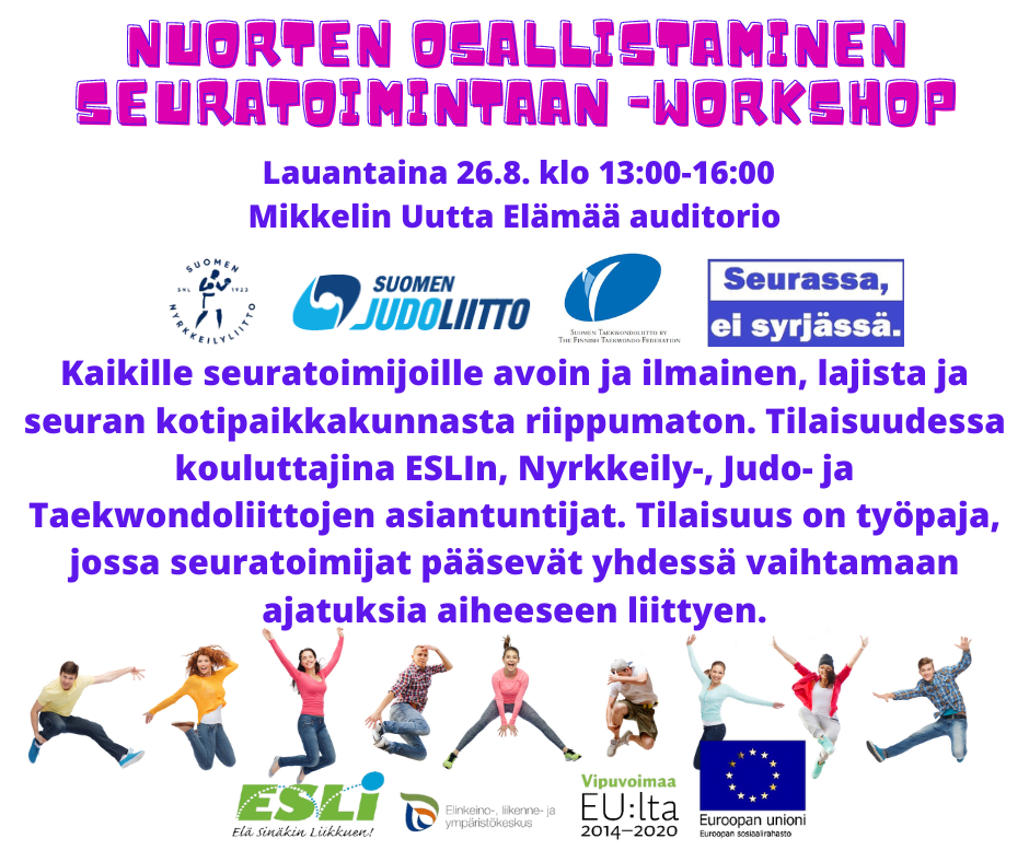 Nuorten Osallistaminen Seuratoimintaan -workshop - Suomen ...