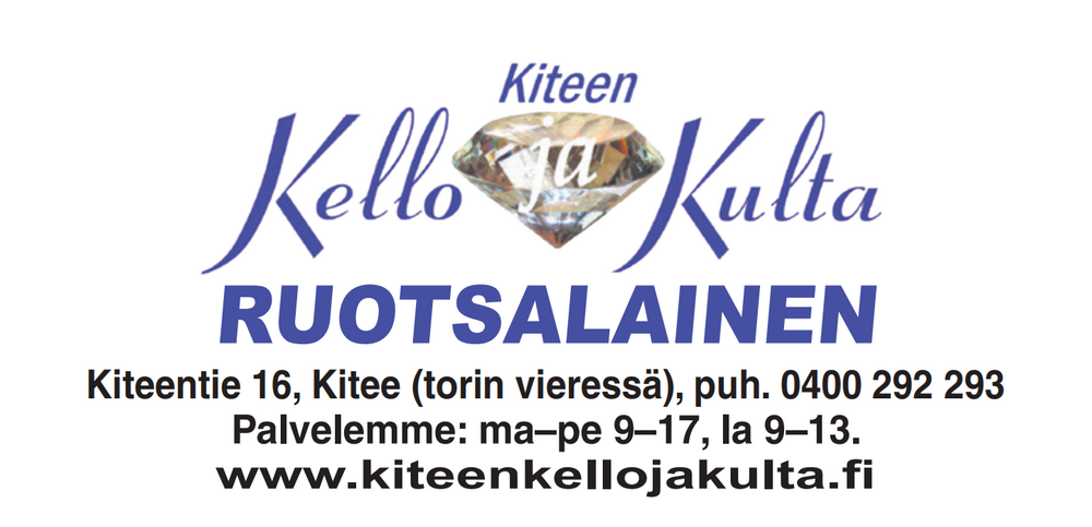 Kiteen Kello ja Kulta Ruotsalaisen logo