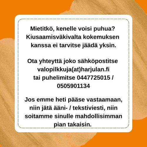 Kiusaamisen kanssa ei tarvitse jäädä yksin, sillä tukea on saatavilla. 
