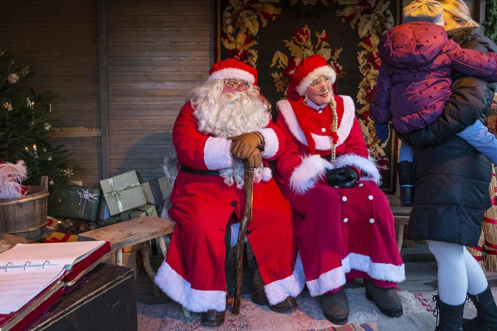 Mr and Mrs Santa at Turku Christmas Market