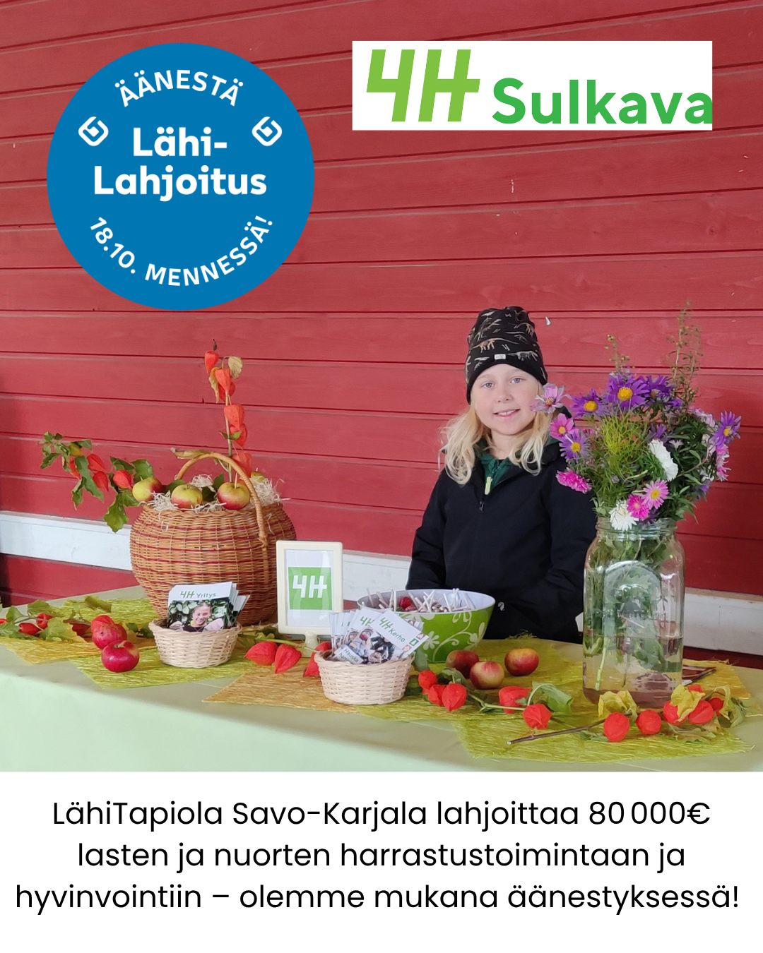LähiTapiola Savo-Karjala lahjoittaa 80000 euroa lasten ja nuorten harrastustoimintaan ja hyvinvointiin