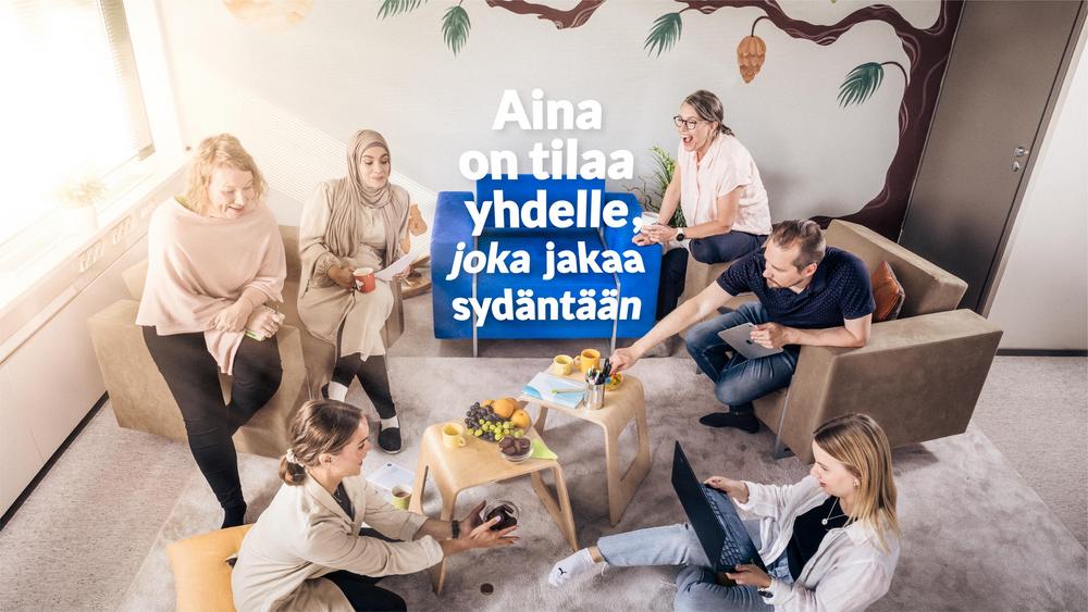 Aina on tilaa yhdelle joka jakaa sydäntään.