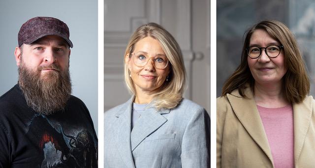 Jari Karttunen, Anna-Karin Öhman ja Katri Söder.