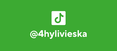 Painike, jota klikkaamalla pääsee Ylivieskan 4H-yhdistyksen TikTok-tilille.