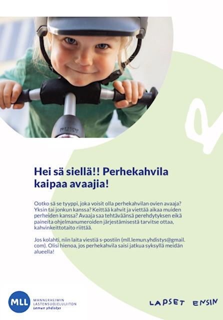 Oskarin Helmi -rakennus, jossa perhekahvila kokoontuu.