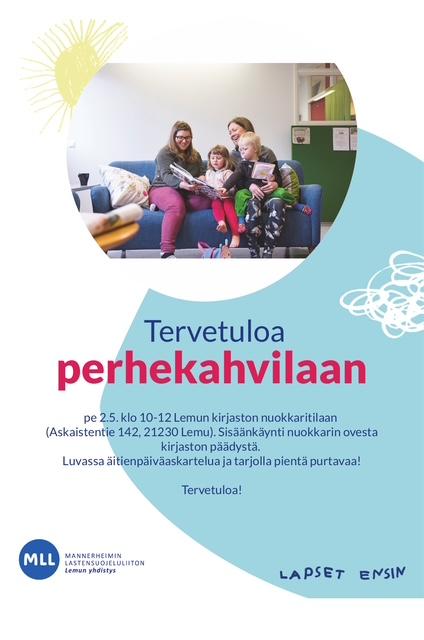 Oskarin Helmi -rakennus, jossa perhekahvila kokoontuu.