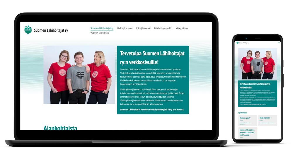 Siirry Suomen Lähihoitajien kotisivuille.