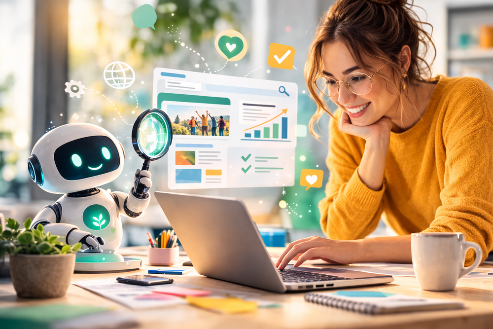 Tekoälyoptimointi yhdistyksen kotisivuille.