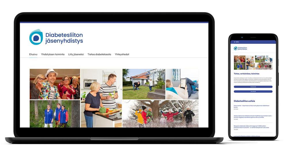 Diabetesliiton ulkoasuteema.