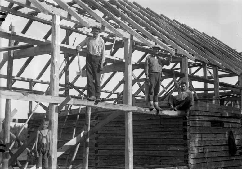 1920-luvulla monet kunnantyöläiset työskentelivät rakennustyömailla.