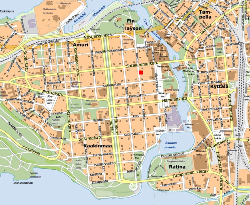Kartta | Tampereen kansalliset seniorit ry