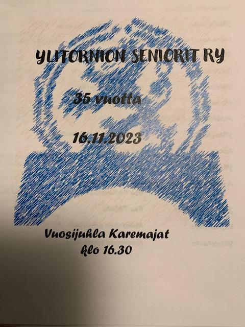 35-vuotisjuhlaa vietettiin 16.11.2023 Karemajoilla.