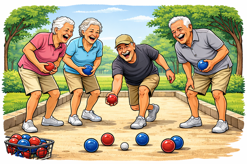 Sinisiä, punaisia palloja ja yksi valkoinen pallo.