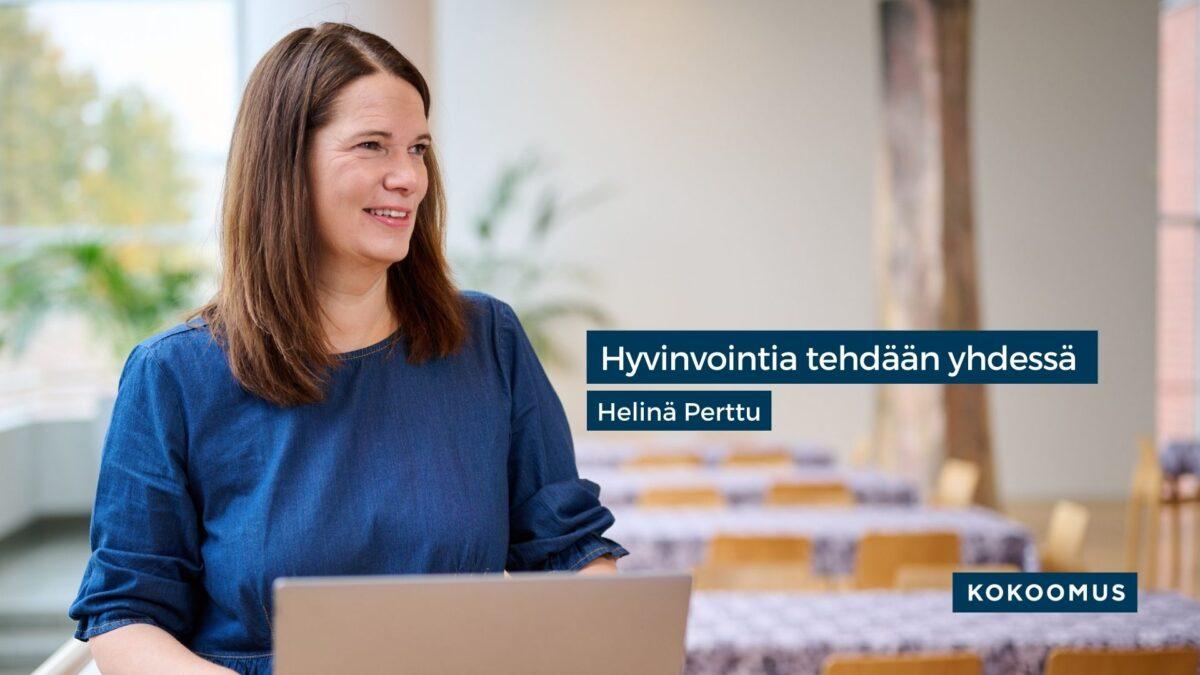 Kuvassa Helinä Perttu, Keski-Uudenmaan Hyvinvointialueen hallituksen puheenjohtaja.
