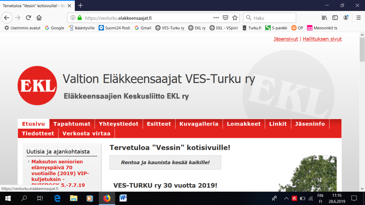 Verkosta virtaa netti-kerho | Valtion Eläkkeensaajat VES-TURKU ry