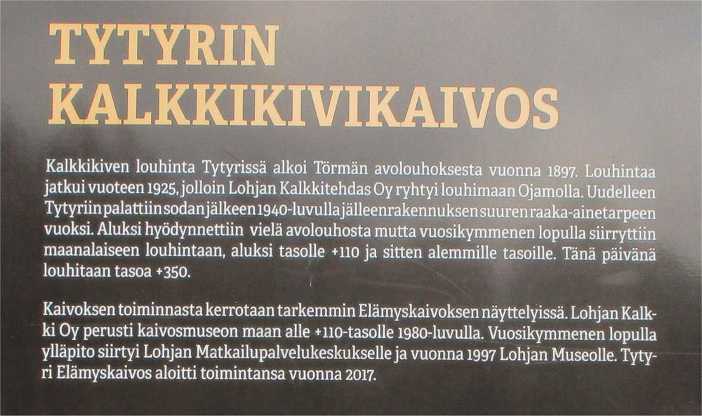 Tytyrin kaivoksen tiedot