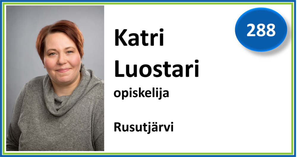 288, Katri Luostari, opiskelija, Rusutjärvi
