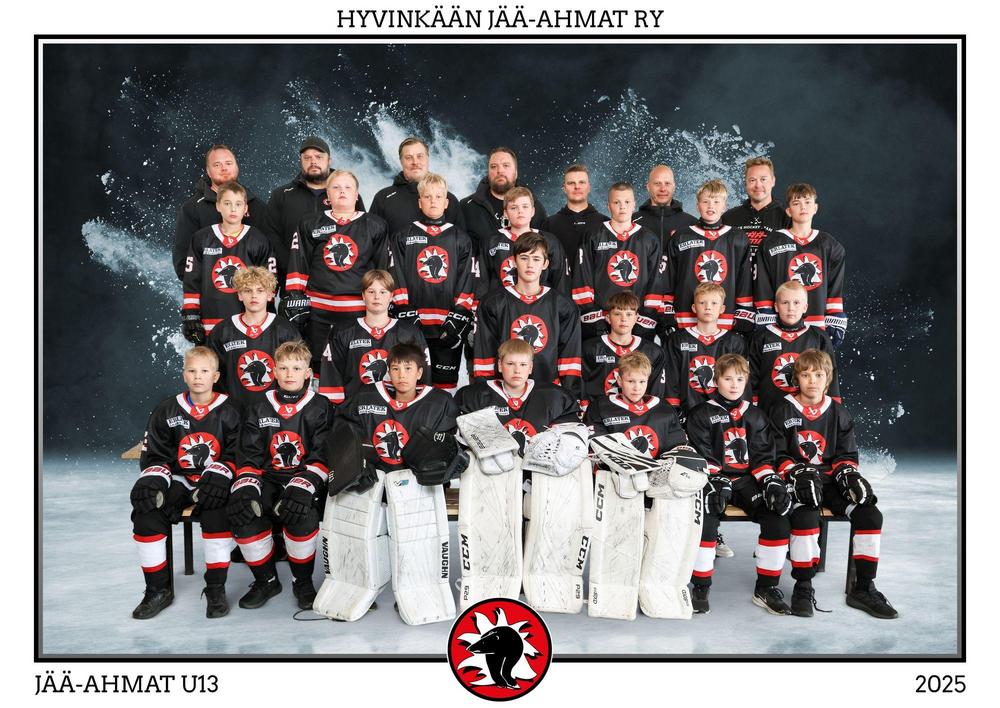 Jää-ahmat U-12 joukkuekuva