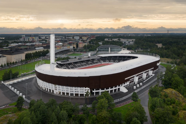 Ilmakuva Helsingin Olympiastadionista