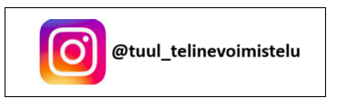 Linkkipainike Turun Urheiluliiton telinevoimistelun Instagram-sivuille