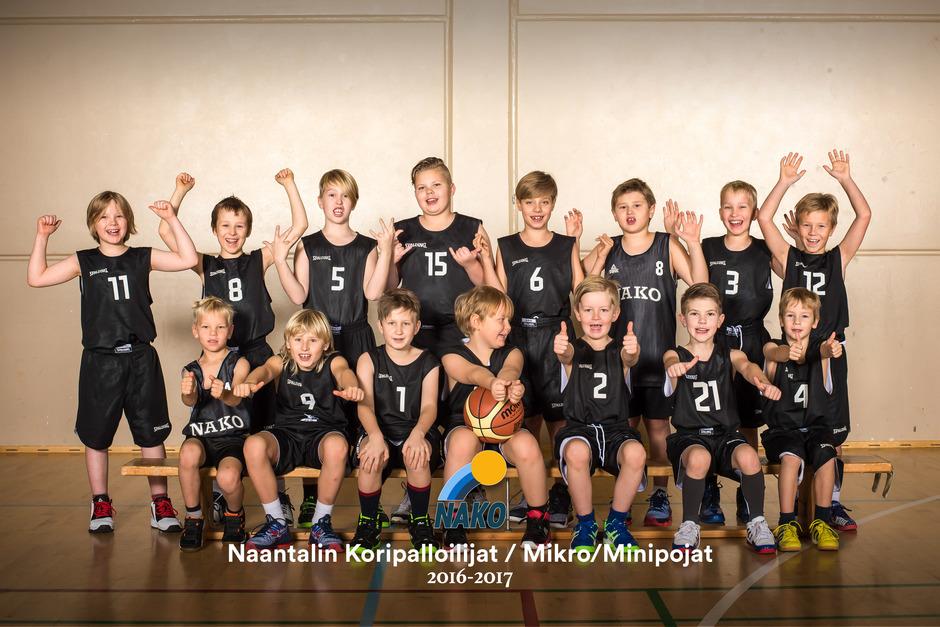 Mikropojat 2016 2017 Naantalin Koripalloilijat