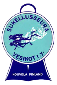 Sukelluseura Vesikot logo