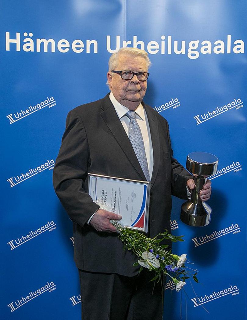 Elämänura ja Uno-palkinto 2025 KALERVO KUMMOLA 
Kuva Harri Hinkka.
