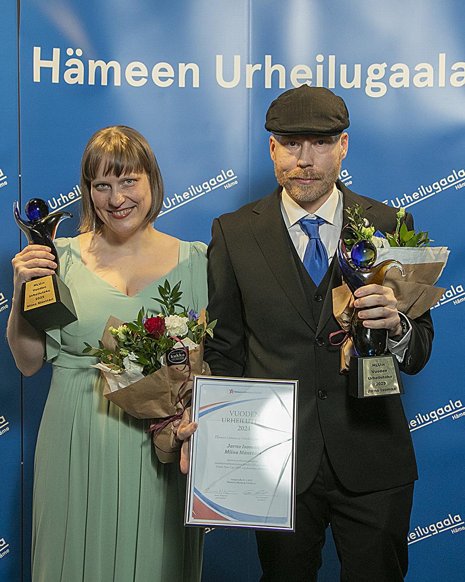 Vuoden Urheiluteko 2024
MIINA MÄNTTÄRI ja JARNO ISOMAA