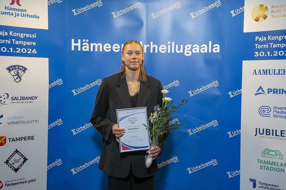 Vuoden Urheilija 2025
SAGA VANNINEN
Kuva Harri Hinkka.