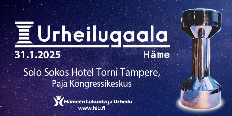 Hämeen Urheilugaala 31.5.2025 banneri.