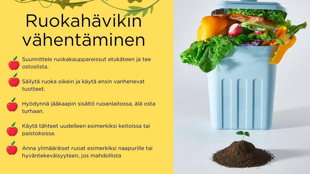 roskapönttö josta tulee vihanneksia yli