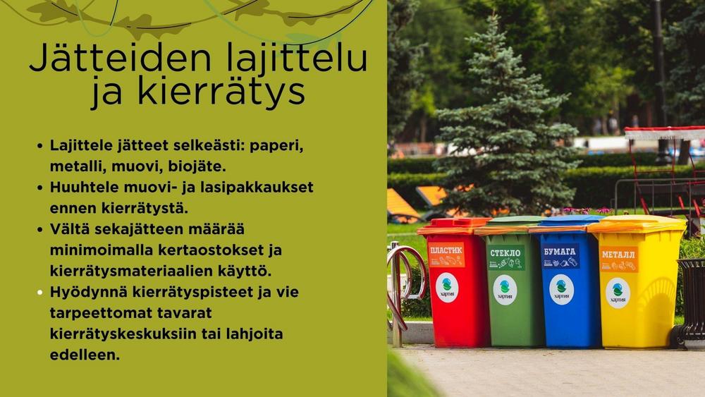 kierrätysastioita