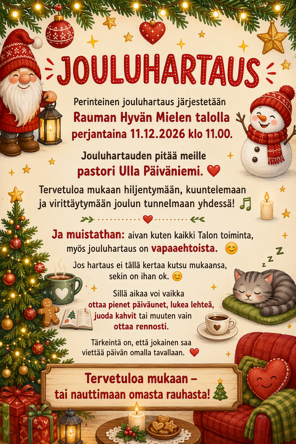 joulupukki ja lumiukko