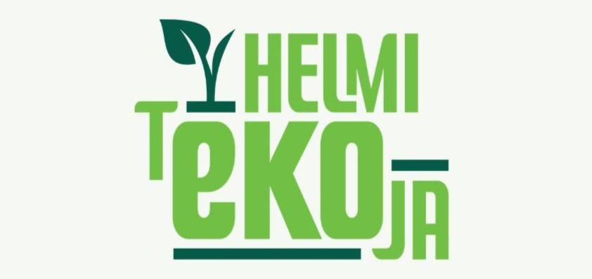 HelmitEKOja-hankkeen logo, joka toimii linkkinä hankkeen omalle sivulle.