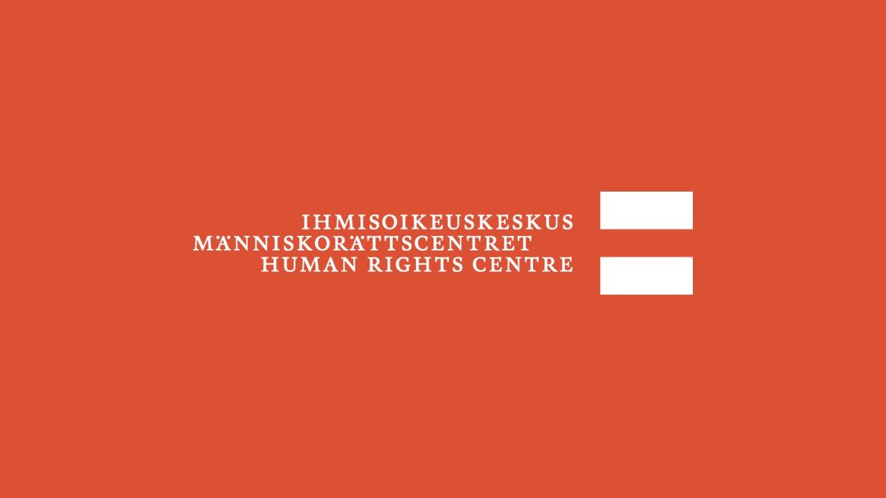 Ihmisoikeuskeskuksen logo.