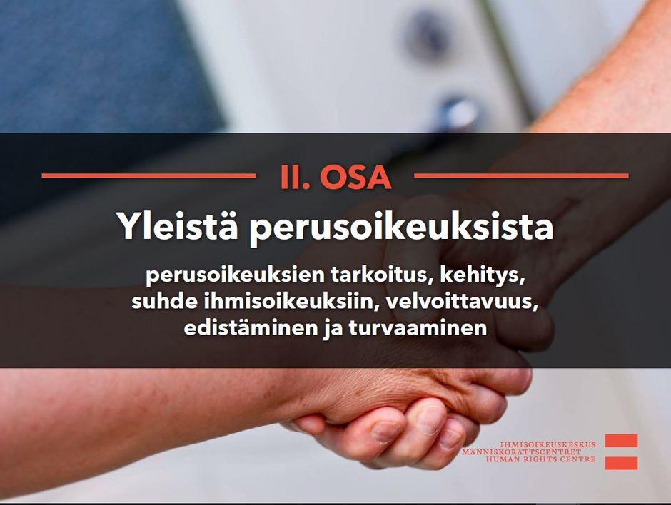 Luento 5: Perusoikeudet Suomessa | Ihmisoikeuskeskus / Människorättscentret  / Human Rights Centre