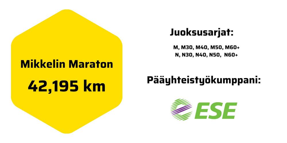 Mikkeli Maraton, pääyhteistyökumpppani ESE