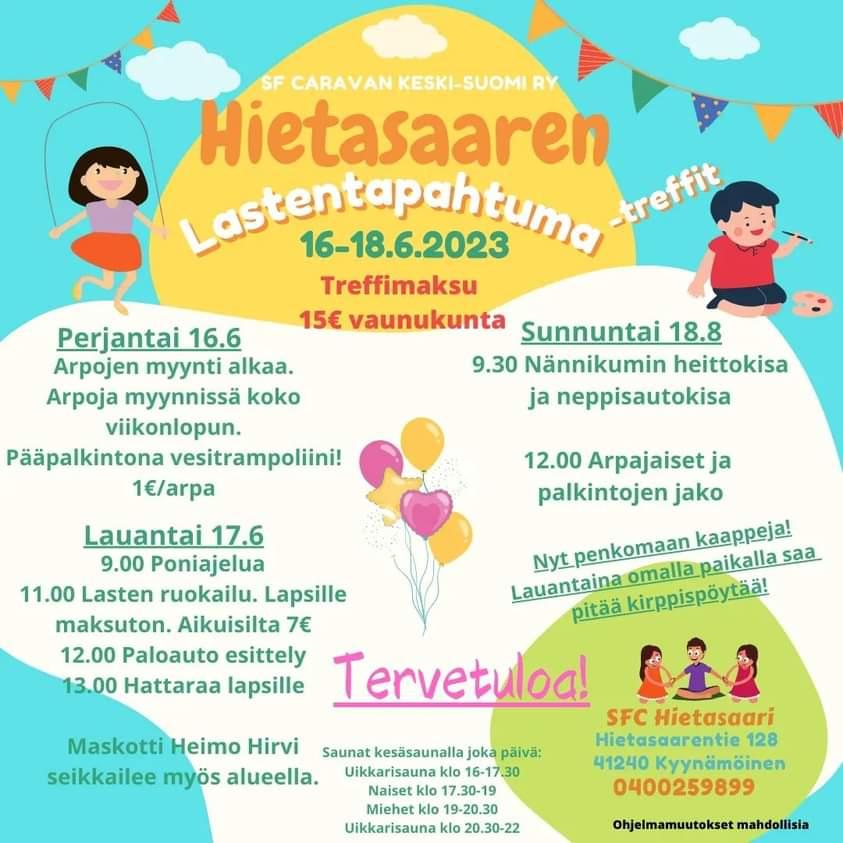 Lastentapahtuma Treffit SF Caravan Keski Suomi Ry Lastentapahtuma Treffit SF Caravan Keski Suomi Ry