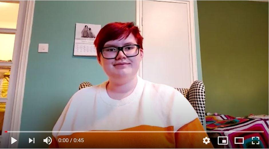 Kuva on linkki viedeoon, missä entinen lukion opiskelija Aada kertoo jatko-opinnoistaan ja lukion antmaista eväistä.