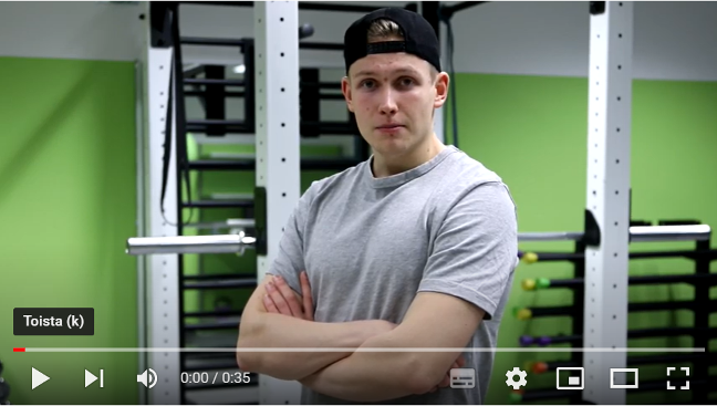 Kuva on linkki You Tube-videoon, missä Niko Keskinen kertoo, miten hän on voinut yhdistää aikaa vievän kilpaharrastuksen ja lukio-opinnot.