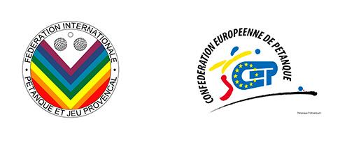 Federation international de petanque et jeu provencal ja Confederation europeenne de petanque.