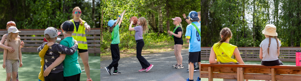 Kollaasi kaikenikäisistä liikkujista.