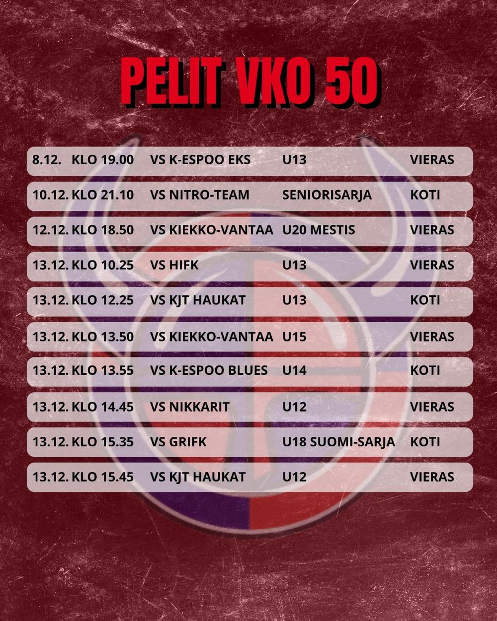 Viikinkien peliviikko 50 pelit 1