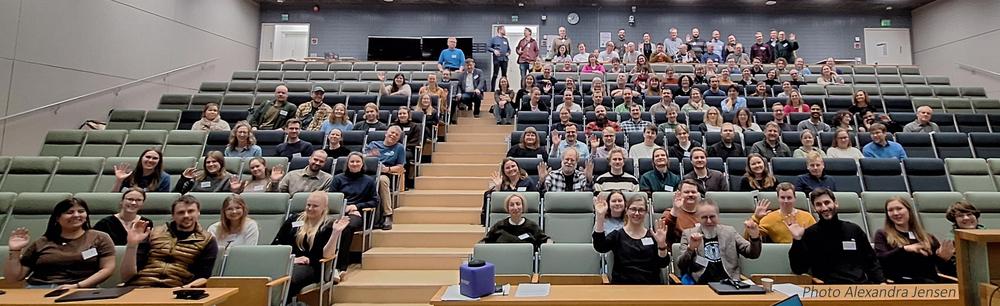 People in an auditorium