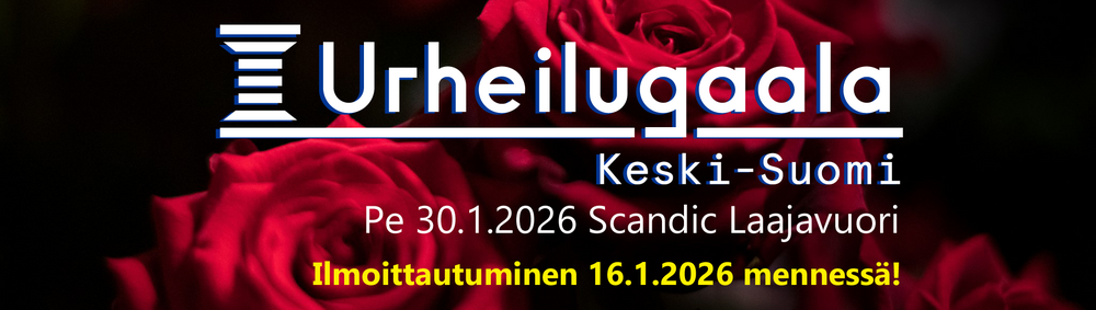 Keski-Suomen Urheilugaalan logo, josta linkki Urheilugaalan sivuille