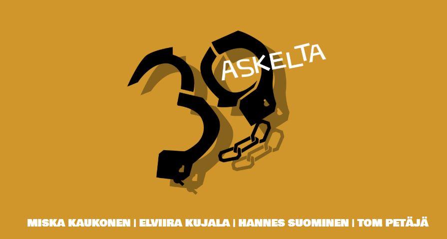 39 Askelta, rooleissa Miska Kaukonen, Elviira Kujala, Hannes Suominen, Tom Petäjä