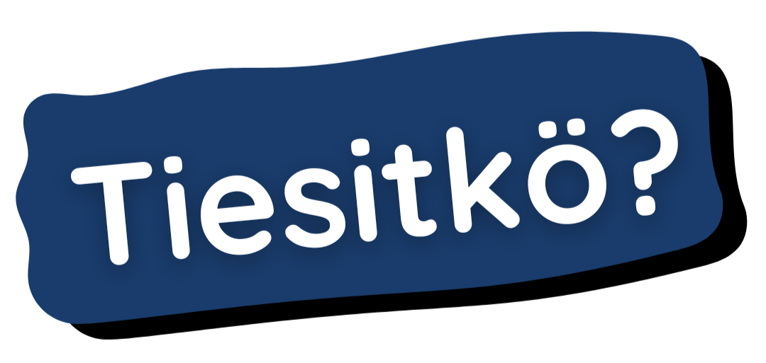 Tummansinisellä taustalla teksti Tiesitkö?.