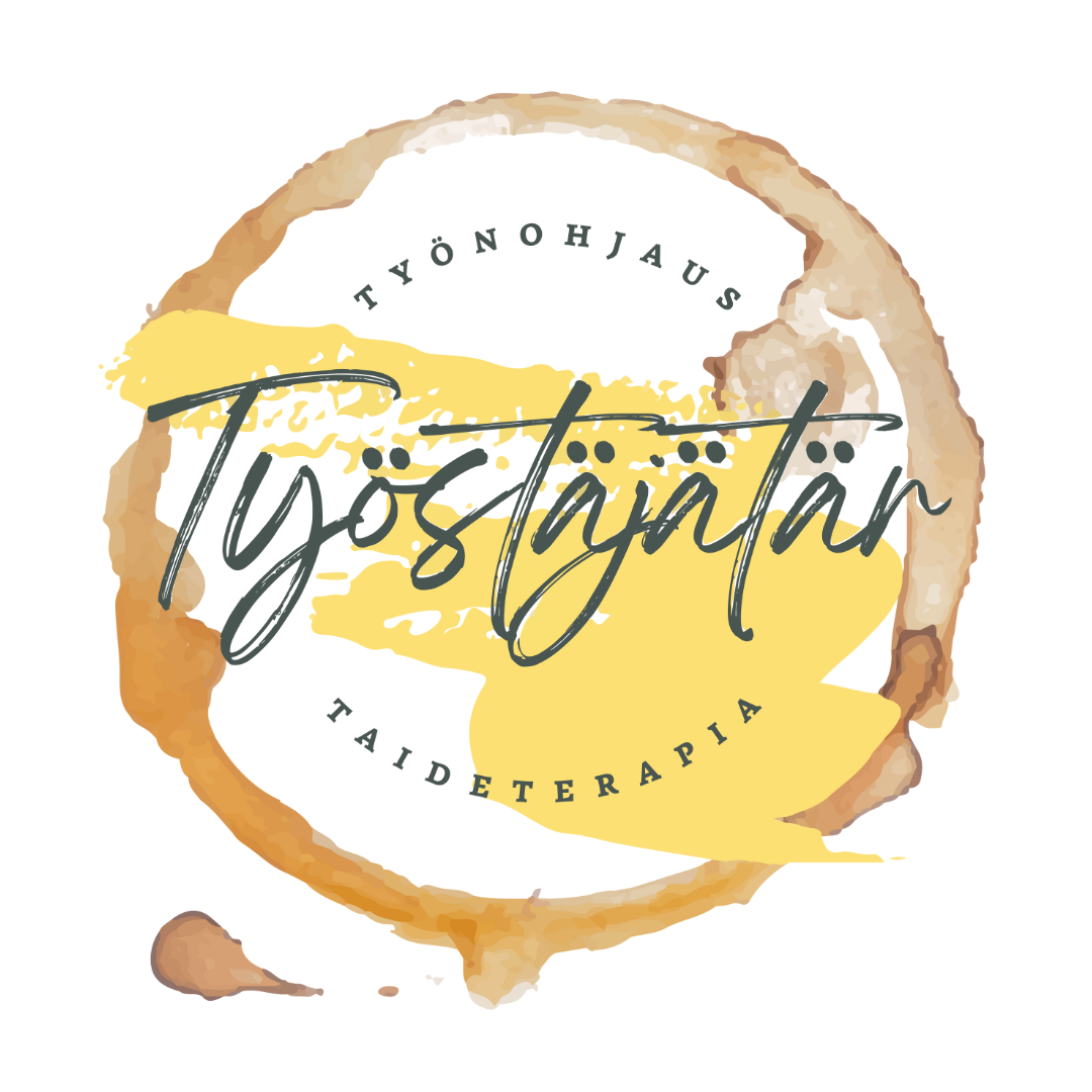 Työstäjätär logo. Työnohjaus. Taideterapia.